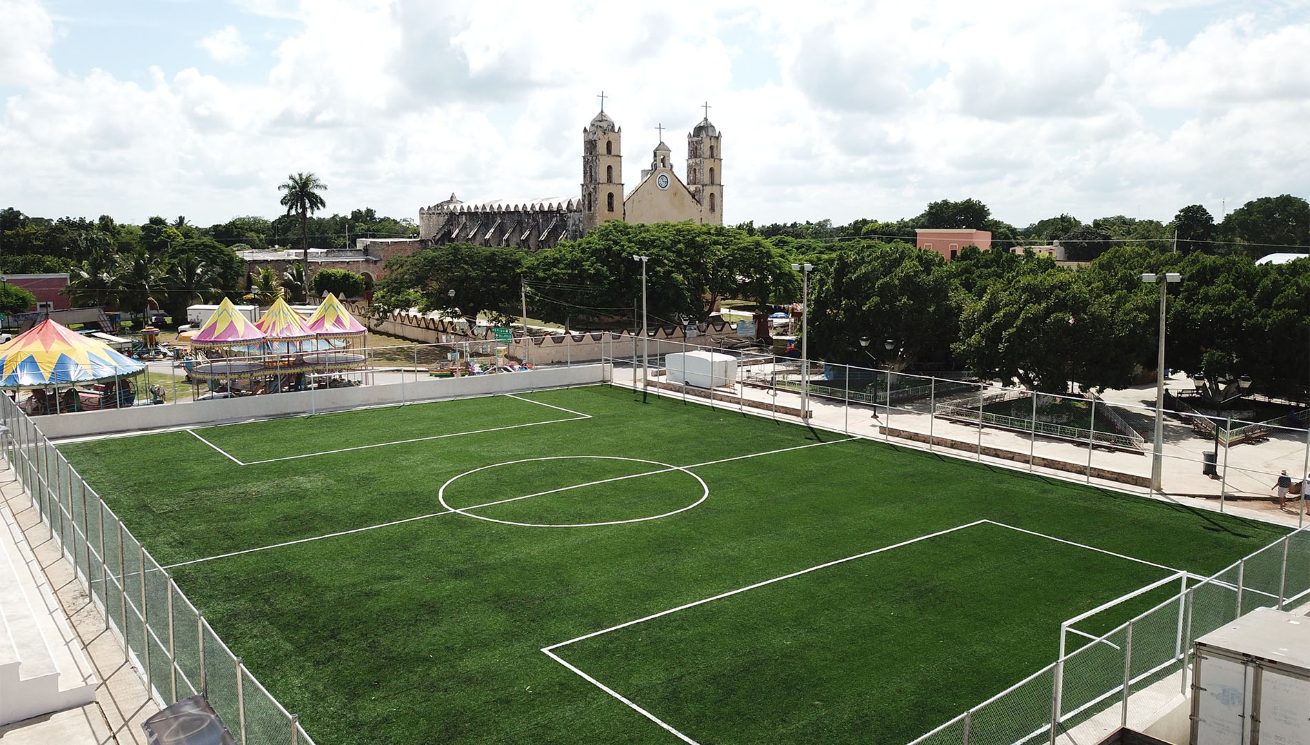 Cancha de Fut 7 Hoctún | Greenlasting - Pasto sintético deportivo